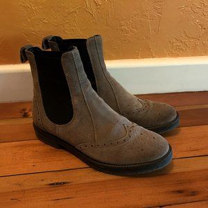 Anna Fidanza Made in Italy Chelsea Boots sz EU 37 grey suede